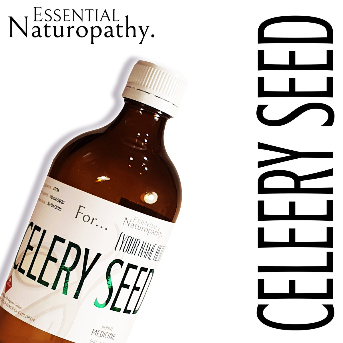 Organic Celery Seed Herbal Tincture Essential Naturopathy