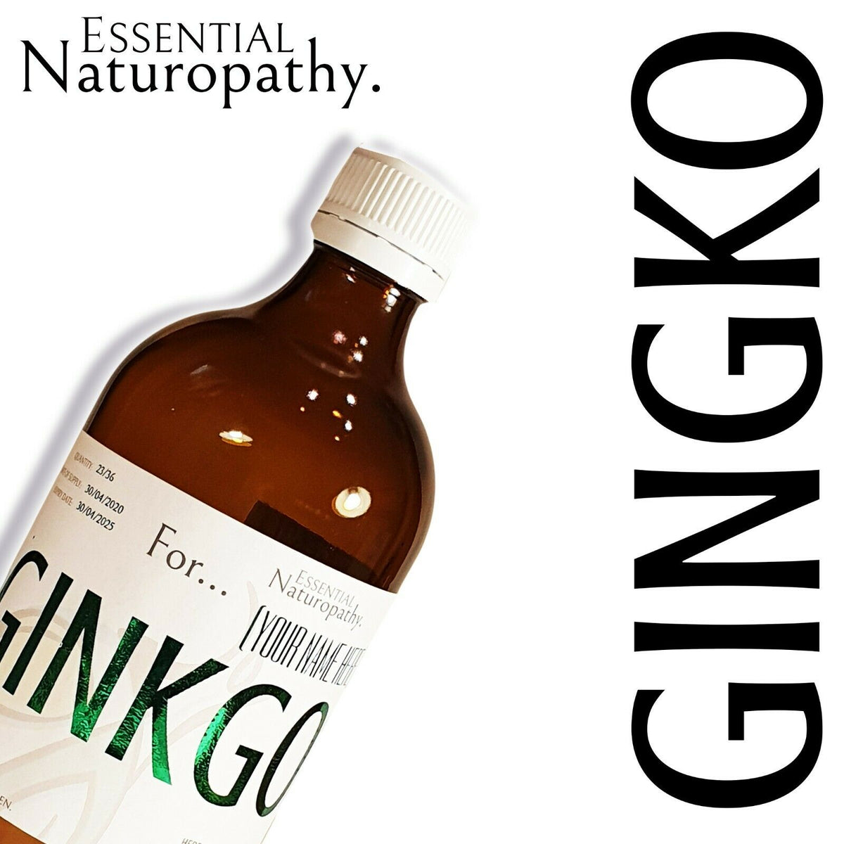 ORGANIC GINKGO / GINGKO TINCTURE Liquid Extract (Ginkgo biloba) PREMIU