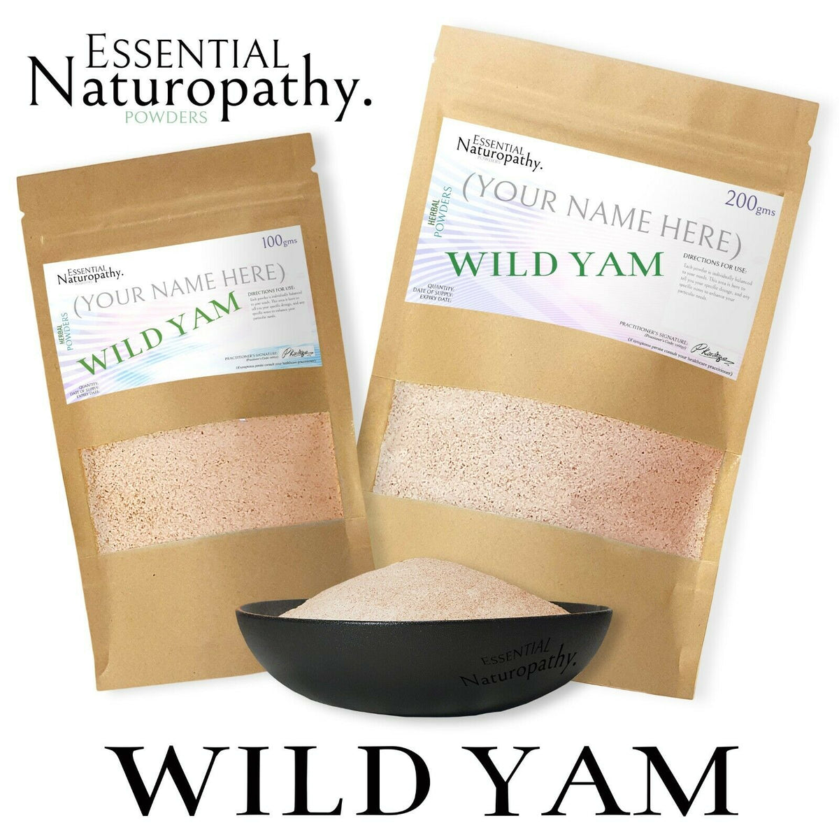 WILD YAM ROOT POWDER (Dioscorea villosa) PREMIUM HERB High Quality Essential Naturopathy