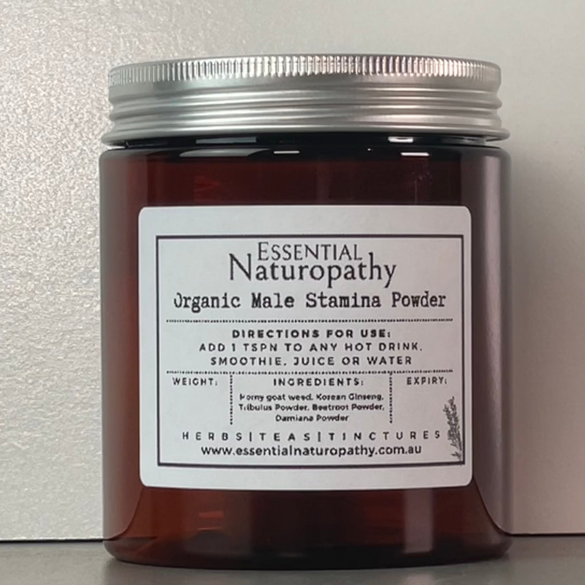 Organic Male Stamina Powder – Essential Naturopathy