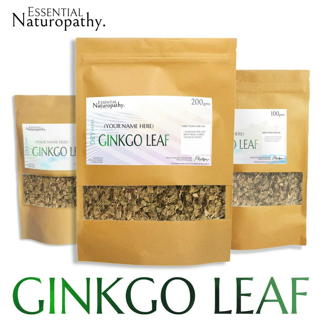GINKGO DRIED HERB 100% Certified Organic LOOSE LEAF TEA (Ginkgo biloba) PREMIUM