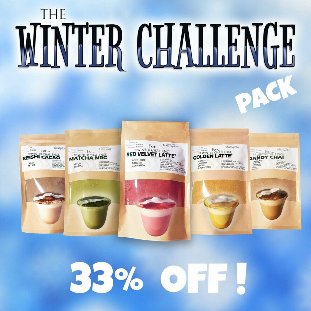 SUPERFOOD LATTE POWDER PACK Reishi Cacao,Matcha,Turmeric,Beetroot,Dandelion root