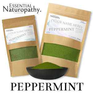 PEPPERMINT POWDER 100% Certified Organic (Mentha piperita) PURE PREMIUM HERB TEA
