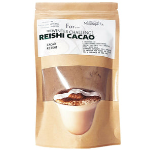 REISHI MUSHROOM CACAO POWDER - HEALTHY HOT CHOCOLATE - Raw Organic Cacao - Peru